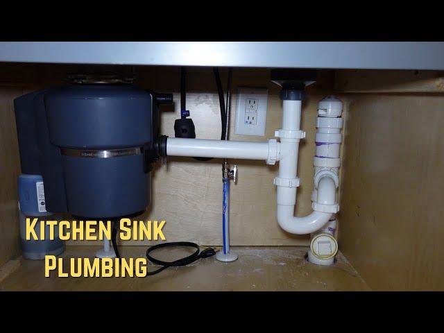 DIY Kitchen Sink Plumbing With GARBAGE DISPOSAL- Start to Finish – Step by Step