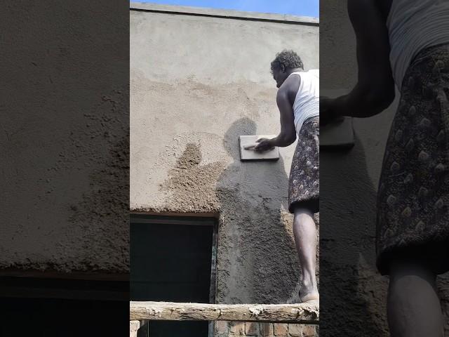 Wallplaster process  #shorts #construction #wallplaster #process #skills