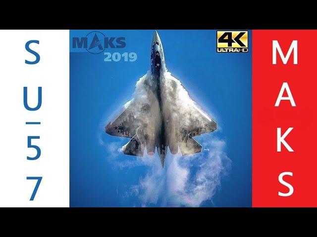  Russian Su-57 - Impressive Demo at MAKS Airshow!