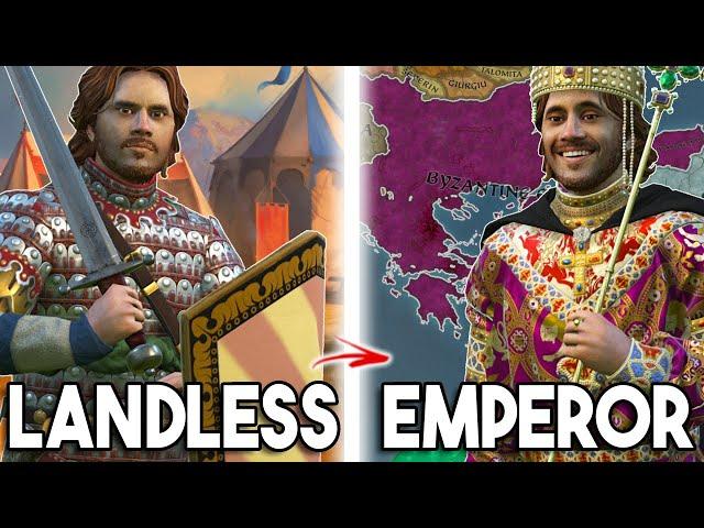 Landless to Byzantine Emperor in ONE LIFE - Roads to Power Crusader Kings 3