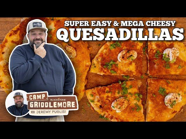 Jeremy's Mega Cheesy Quesadillas on the Blackstone E-Series Griddle