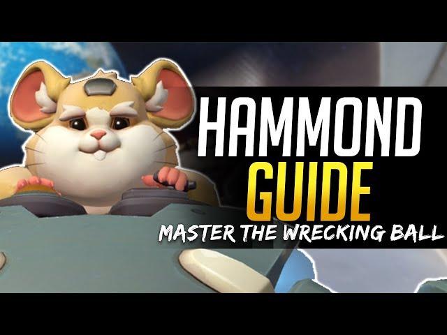 Overwatch HAMMOND WRECKING BALL GUIDE - Play like a PRO - All Abilities, Stats, & more!
