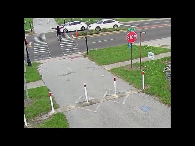 Video shows hit and run driver plow into a bicyclist