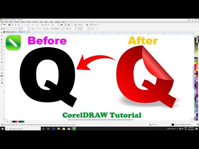 Amazing 3D Logo Design | Letter Q Logo Design ideas in Coreldraw