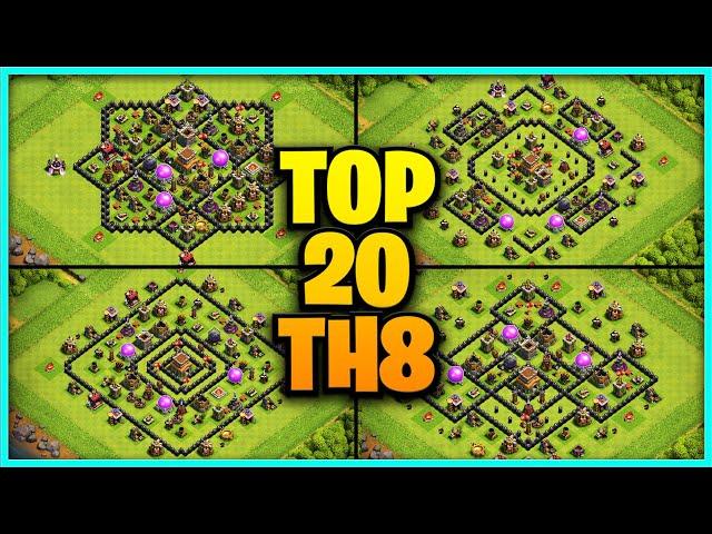 New Best Th8 base link War/Farming Base (Top20) With Link in Clash of Clans - best base th 8 defense