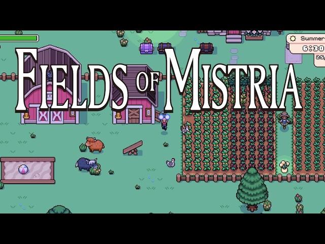 Fields Of Mistria Longplay | Summer Year 1 | Growing The Farm & Making New Friends | No Commentary