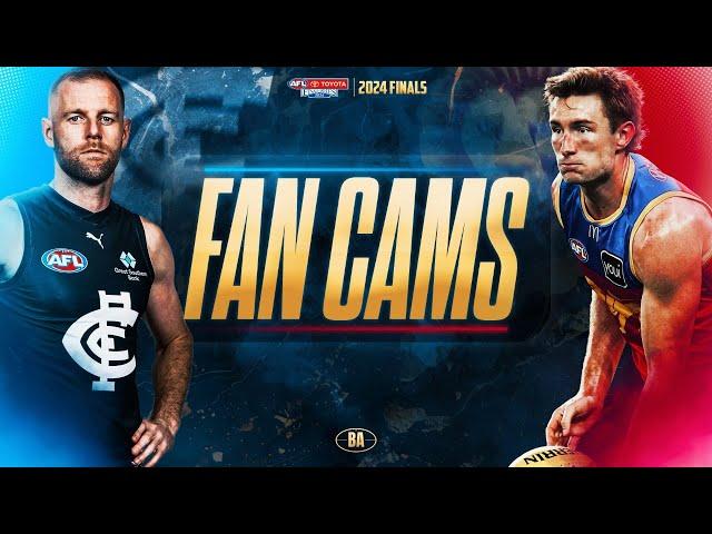 Fan Cams | Carlton v Brisbane | AFL Elimination Final, 2024