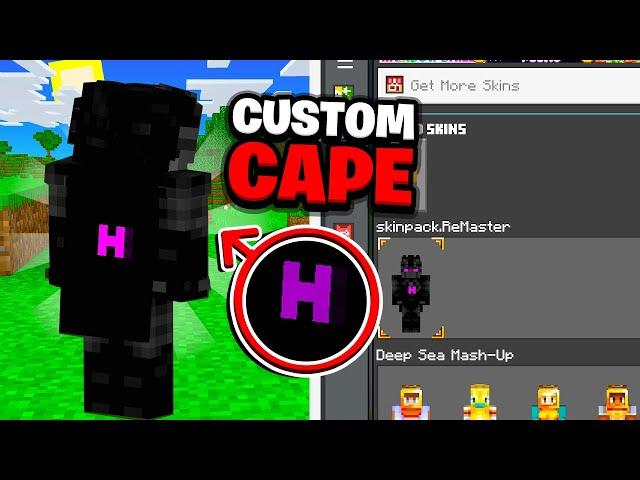 How To Get A CUSTOM CAPE on Minecraft Bedrock! (VISIBLE IN-GAME)