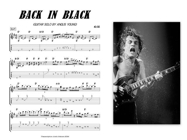 Back In Black guitar solo by Angus Young #acdc #guitarsolo