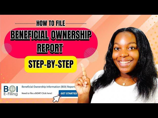 How to File BENEFICIAL OWNERSHIP REPORT | Step-By-Step