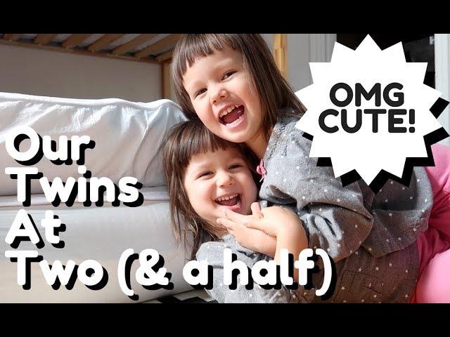 Our CUTE SILLY Twins at 2.5 - Practicing Animals in Japanese & English