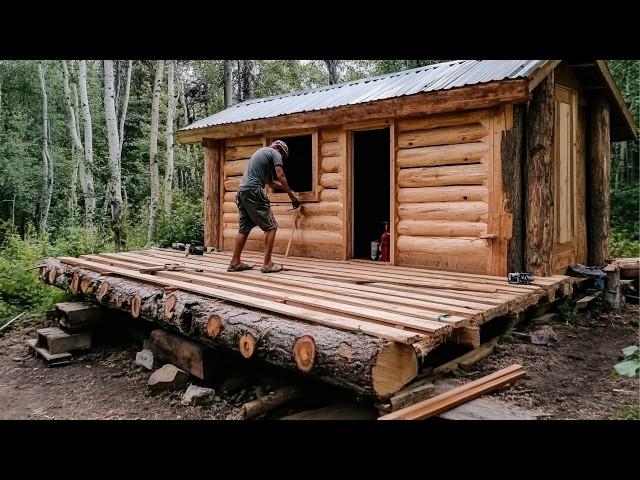 Man Spends 100 DAYS Building Wood CABIN in Volcanic Island | START TO FINISH by @WildGnomos