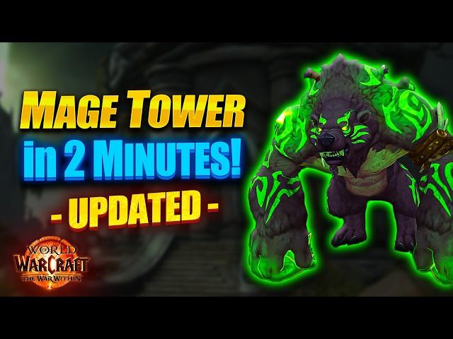 Do Not Miss It! BLAST Guardian Druid Mage Tower in 2 MINUTES!  War Within Guide