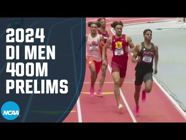 Men's 400m prelims - 2024 NCAA indoor track and field championships