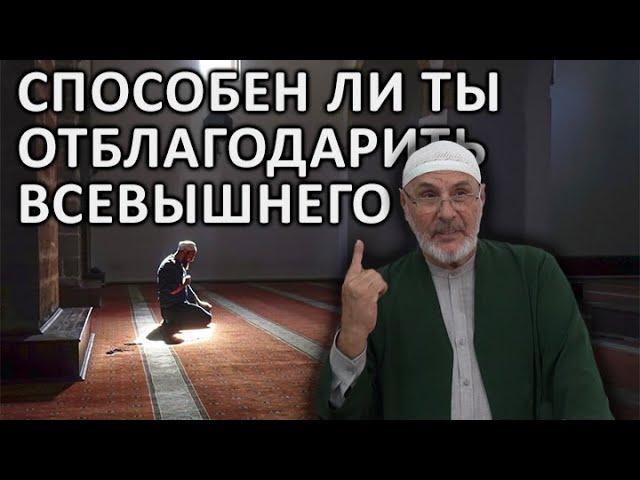 Способен ли ты отблагодарить Всевышнего?