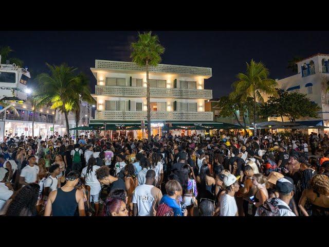 Caught in a Stampede During Spring Break 2023 in South Beach!