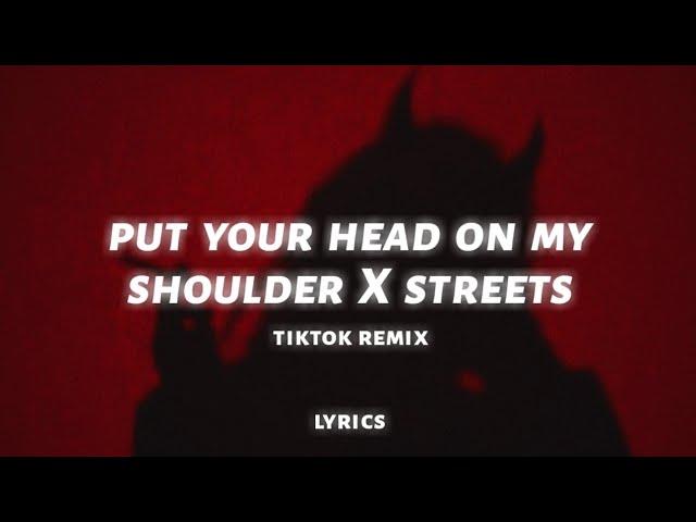 Red Silhouette challenge - put your head on my shoulder x streets (lyrics) (TikTok Remix)