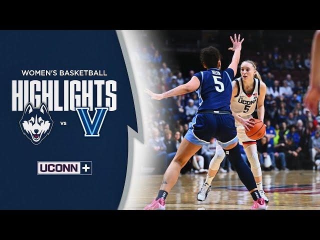 HIGHLIGHTS | UConn Women's Basketball vs. Villanova (2025 Big East Tournament)