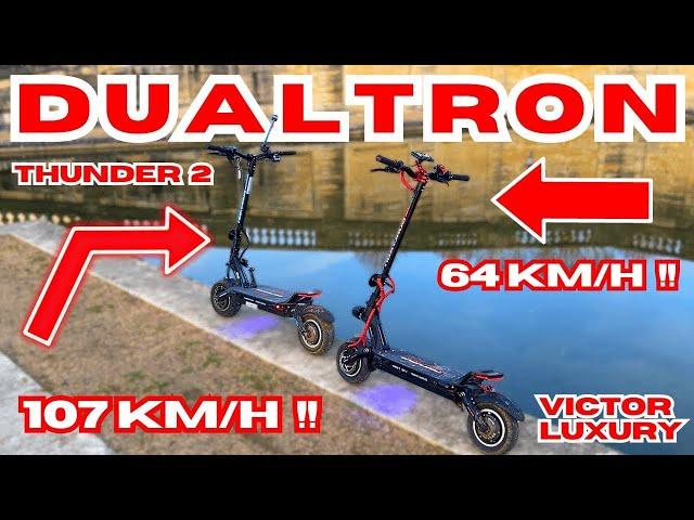 DUALTRON THUNDER 2 VS DUALTRON VICTOR LUXURY !! BALADE AVEC UN ABONNÉ EN TROTTINETTE ÉLECTRIQUE !!