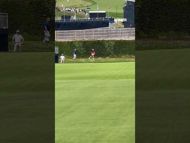 Hitting a putter from 122 yards at Oakmont! 