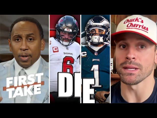 FIRST TAKE | Tampa Bay Buccaneers a Mystery! - Chris Long on Eagles are NFC's Super Bowl Favorites