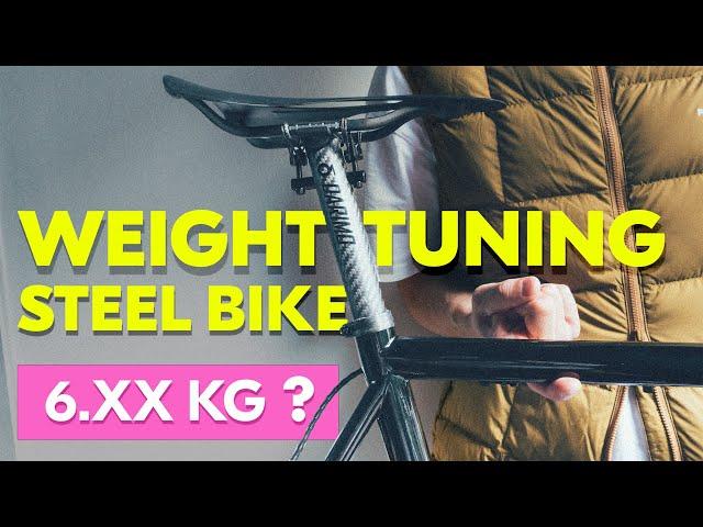 The lightest steel road bike? Getting my Steel Bike below 7KG with Darimo and Extralite upgrades