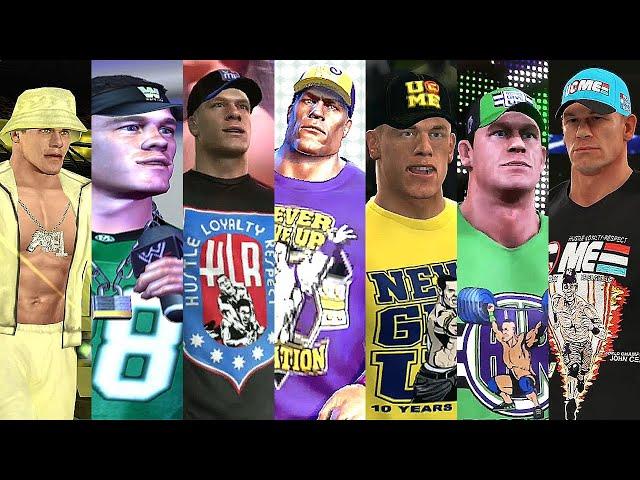 The Evolution of John Cena Entrances in WWE Games !!! - WWE 2K23