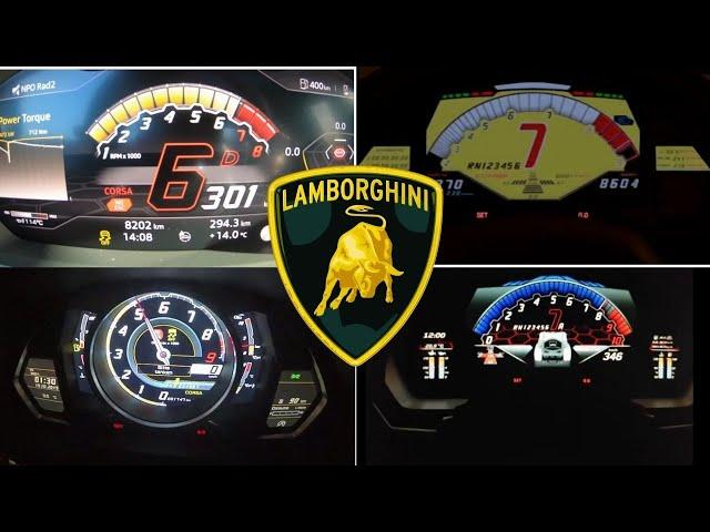 Fastest Lamborghini acceleration battle 0-300 || Cars Comparison