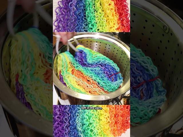 Relaxing the Crimp of Unraveled Yarn: Steaming vs Soaking Unraveled Rainbow Sock Blanks