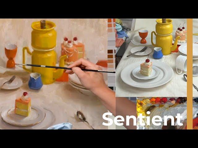 Gallery Series: Yellow Servingware with Cake with Ashley Glazier