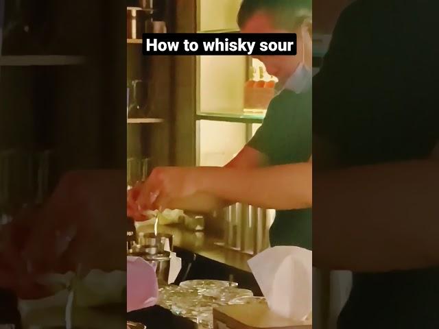 let's try his whisky sour recipe #shorts #bartending #cocktail