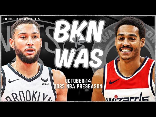 Brooklyn Nets vs Washington Wizards Full Game Highlights | Oct 14 | 2024-25 NBA Preseason