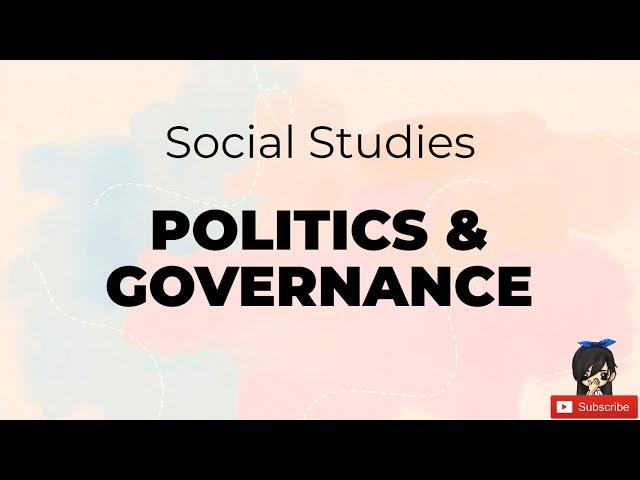 LET Social Studies | Politics & Governance | LET Reviewer