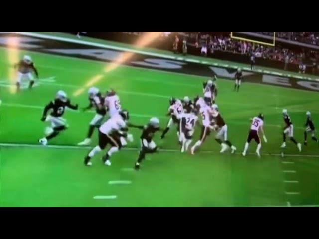 James Daniels destroys Raiders safety. Watch 68