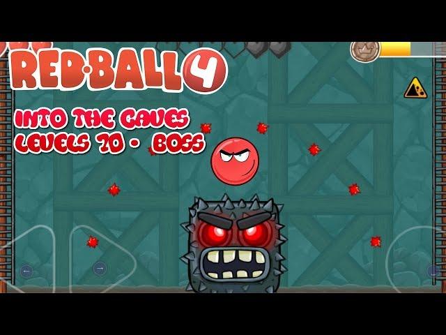 Red Ball 4 Into The Caves Levels 70-  Boss GAMEPLAY