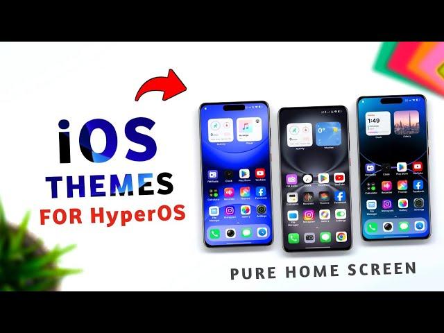 ️ 3 NEW iOS Themes for HyperOS | iOS Themes | ios theme for Xiaomi