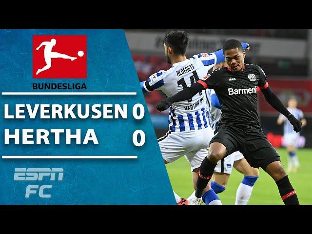 Bayer Leverkusen's unbeaten streak up to 6 games after draw vs. Hertha Berlin | ESPN FC Highlights