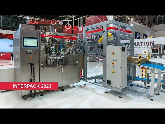 Citus Kalix at Interpack 2023 with tube filling and cartoning line