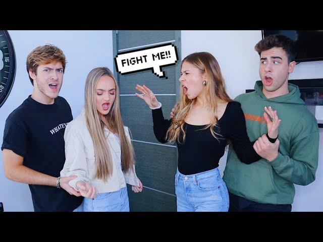 ARGUING IN FRONT OF OUR BOYFRIENDS PRANK *BAD IDEA* W/ MADDIE & ELIJAH