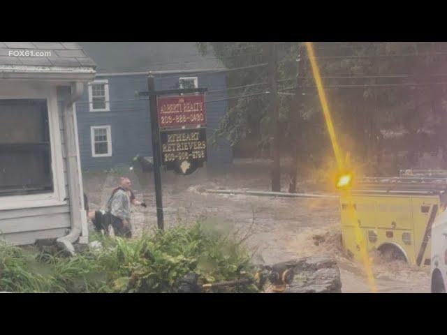 Firefighters, residents attempted unsuccessful water rescue off of Oxford Road amid CT flooding