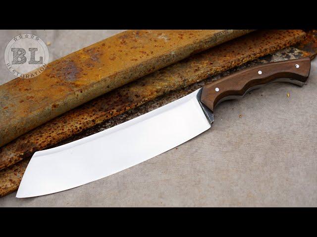 Creating a Razor Sharp Chopper Knife from a truck leaf spring