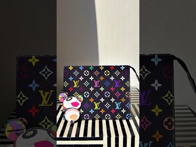 Louis Vuitton x Takashi Murakami TOILETRY POUCH 2025 Black Multicolor Unboxing #LVxMurakami