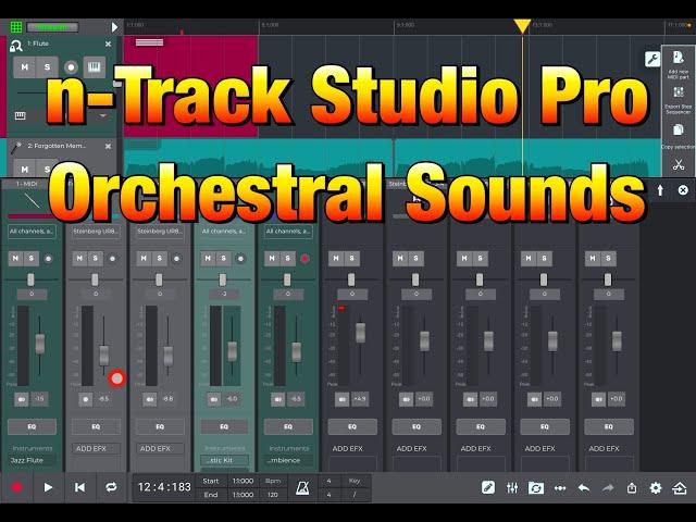 n-Track Studio Pro DAW - The Orchestral Sounds - My First n-Track Studio Video - iOS Version