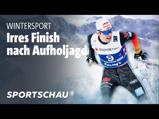 Nordische Ski-WM: Kombinierer Vinzenz Geiger mit Aufholjagd und Medaillen-Finish | Sportschau