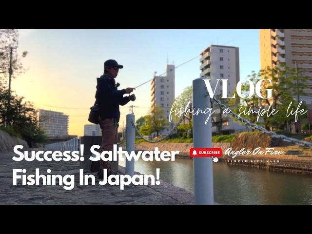 Vlog 35: Success! Landbased Saltwater Fishing In Fukuoka, Japan! New Species Unlocked!