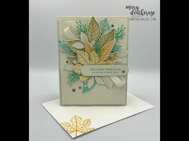 Stampin Up//Sneak Peek//Online Exclusive//Changing Leaves//Thank You Card