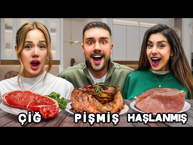 ÇİĞ , HAŞLANMIŞ veya PİŞMİŞ YEMEK YARIŞMASI !? w/@GamzeKarta