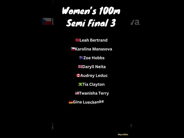 WATCH: All The Athletes Running In The Women's 100m Semi-Final in Paris 2024 Olympics Today