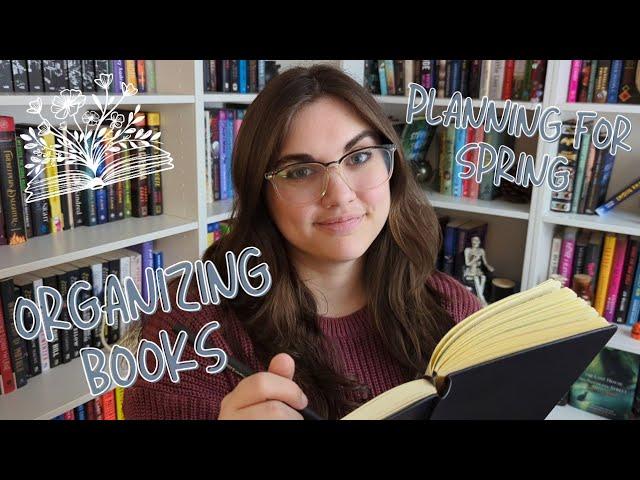 spring bookish reset  bookshelf organization, book unhaul, goals, reading & video plans, and more!