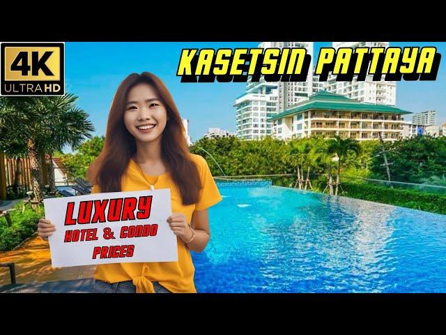 Pattaya Kasetsin Luxury Hotel and Condos with cheap prices in High Season   2024 Jomtien  Thailand